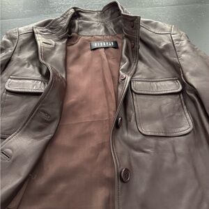 Spiegel Dark Brown Leather Jacket